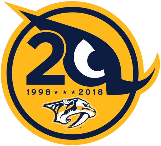 Nashville Predators 2017 18 Anniversary Logo iron on paper